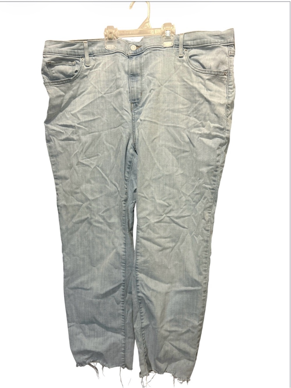 LEVIS 724 High Rise Straight Jeans Womens 22W Plus Size Light Blue Denim GUC Fit